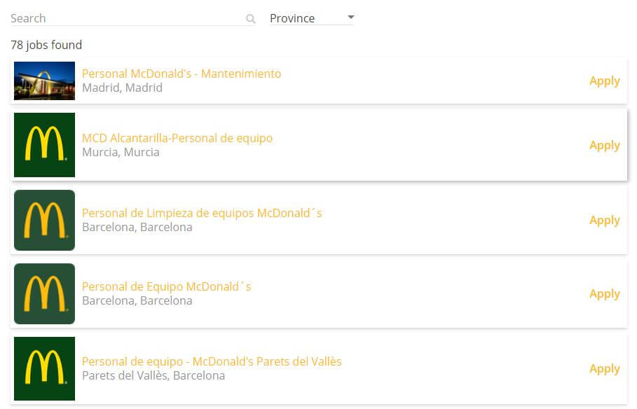 ofertas de empleo macdonalds