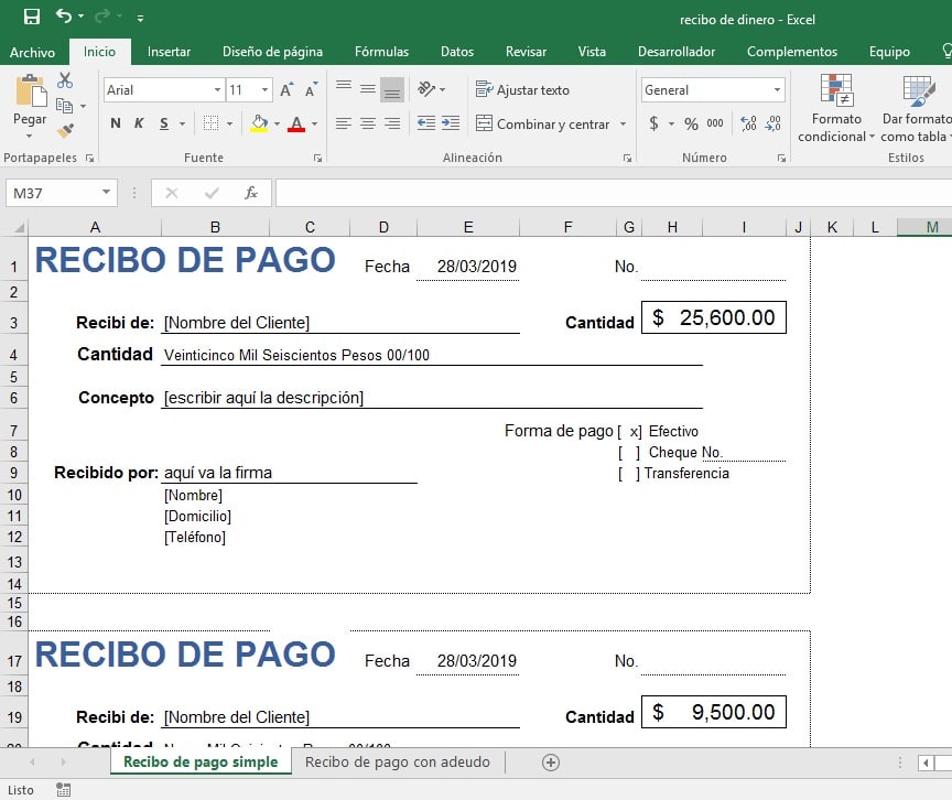 Recibo de pago qué es