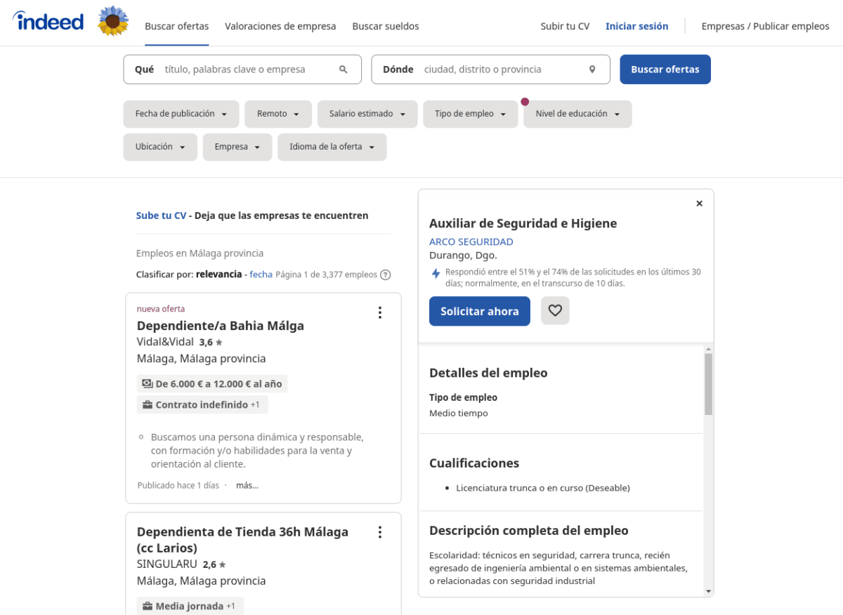 ¿Cómo usar Indeed para encontrar trabajo?